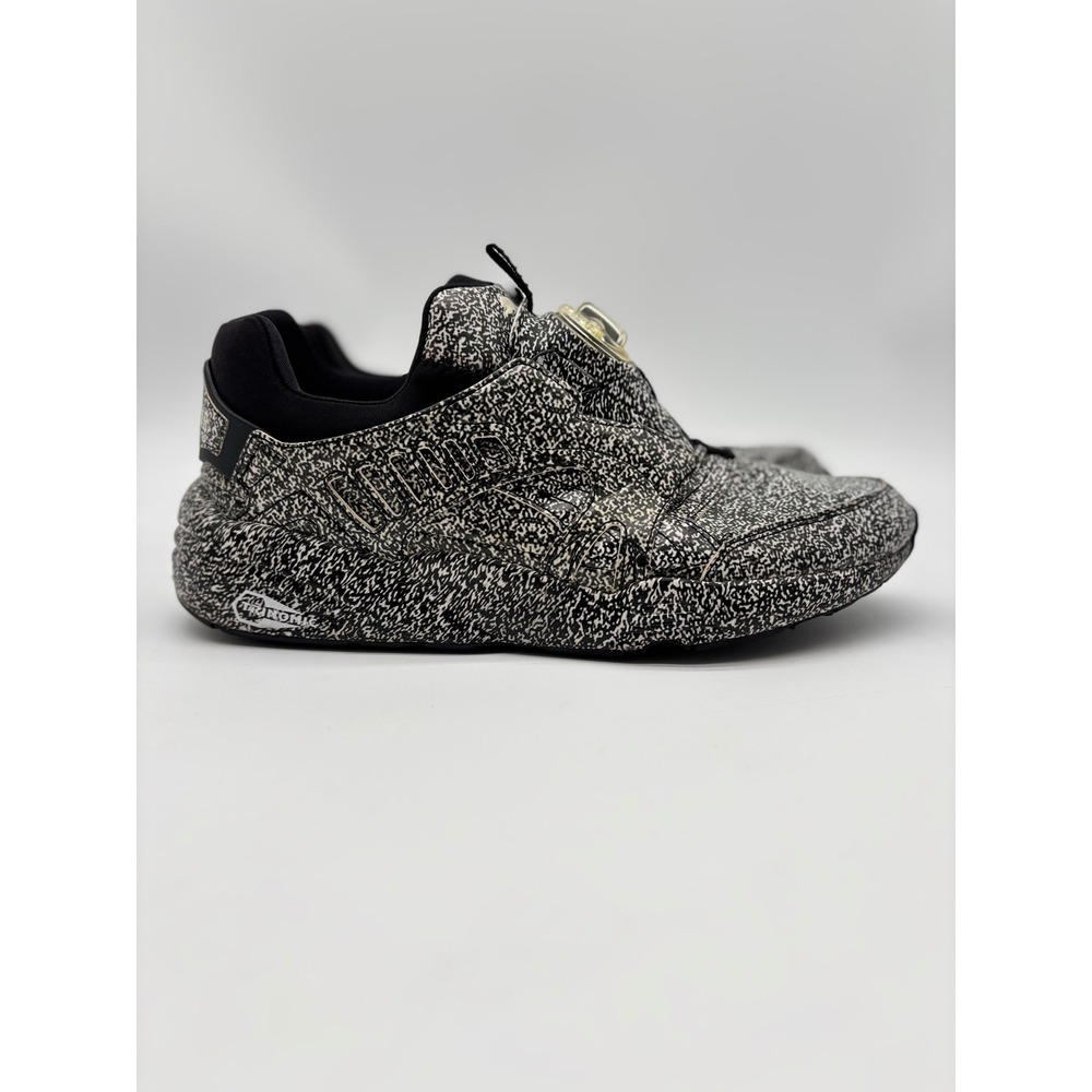 Puma x Trapstar Disc Blaze White Noise Sneakers Black White 361508 01 Mens 11 - Picture 2 of 8